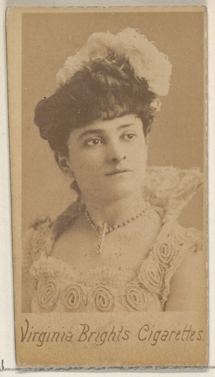 From the Actors and Actresses series (N45, Type 5) for Virginia Brights Cigarettes — Allen & Ginter
