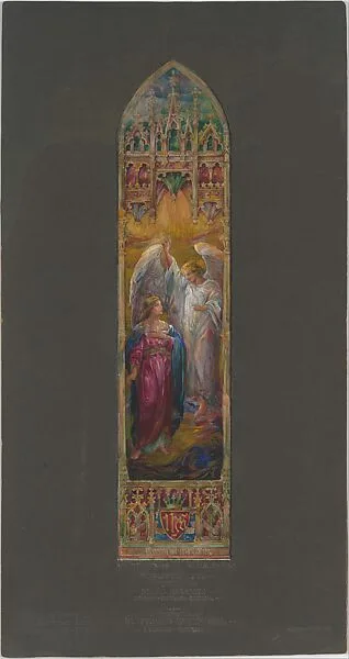 The Annunciation, “Suggestion for Window” — Tiffany Studios|Louis C. Tiffany