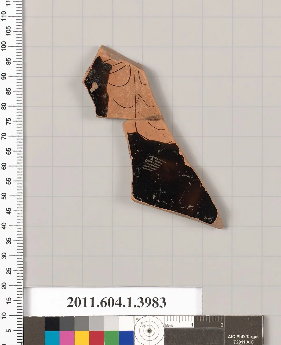 Terracotta fragment of a kylix (drinking cup) — Unknown