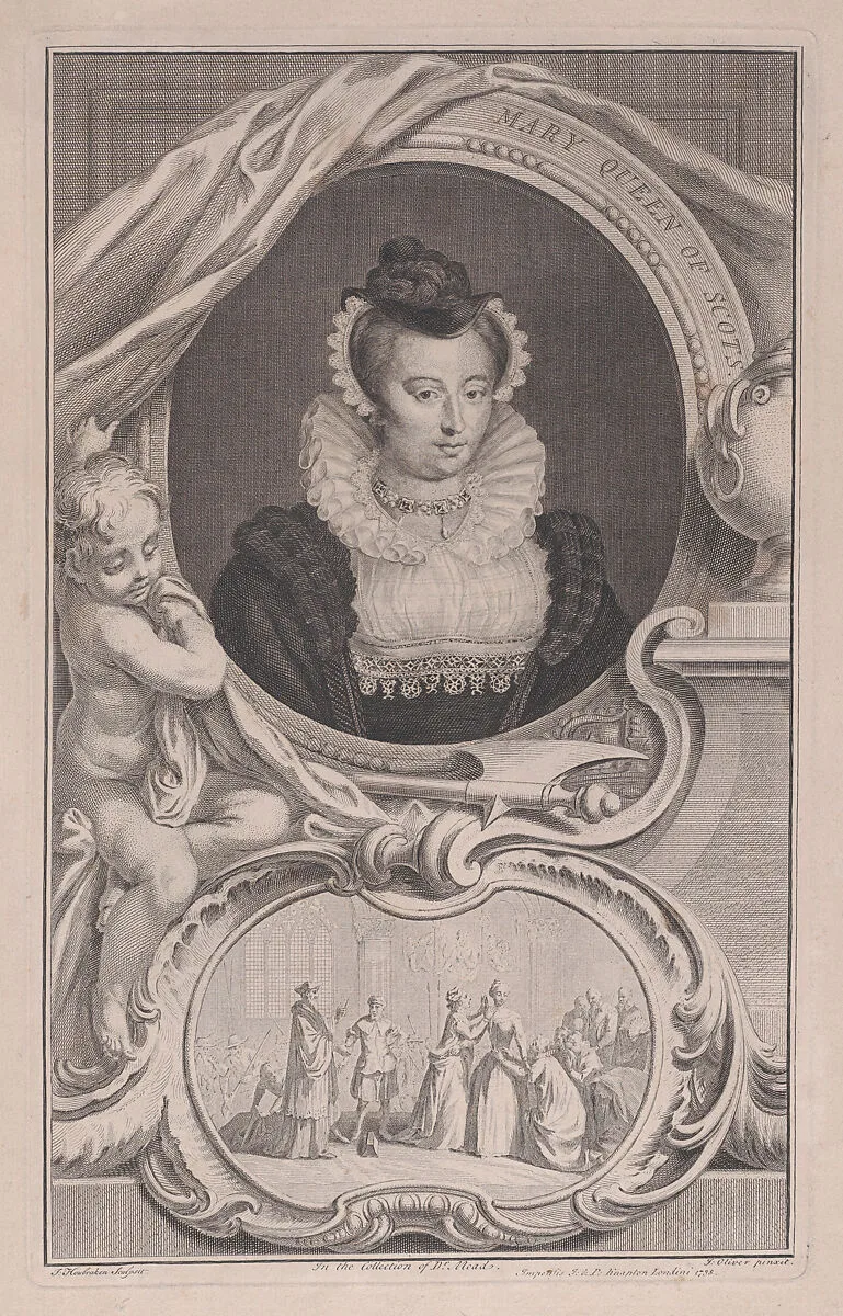Mary, Queen of Scots — Mary, Queen of Scots|Jacob Houbraken|Isaac Oliver|J. and P. Knapton