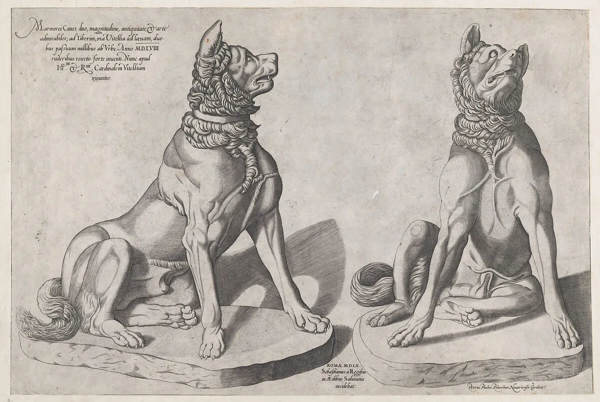 Speculum Romanae Magnificentiae: Two Dogs — Sebastiano di Re|Pietro Paolo Palumbo