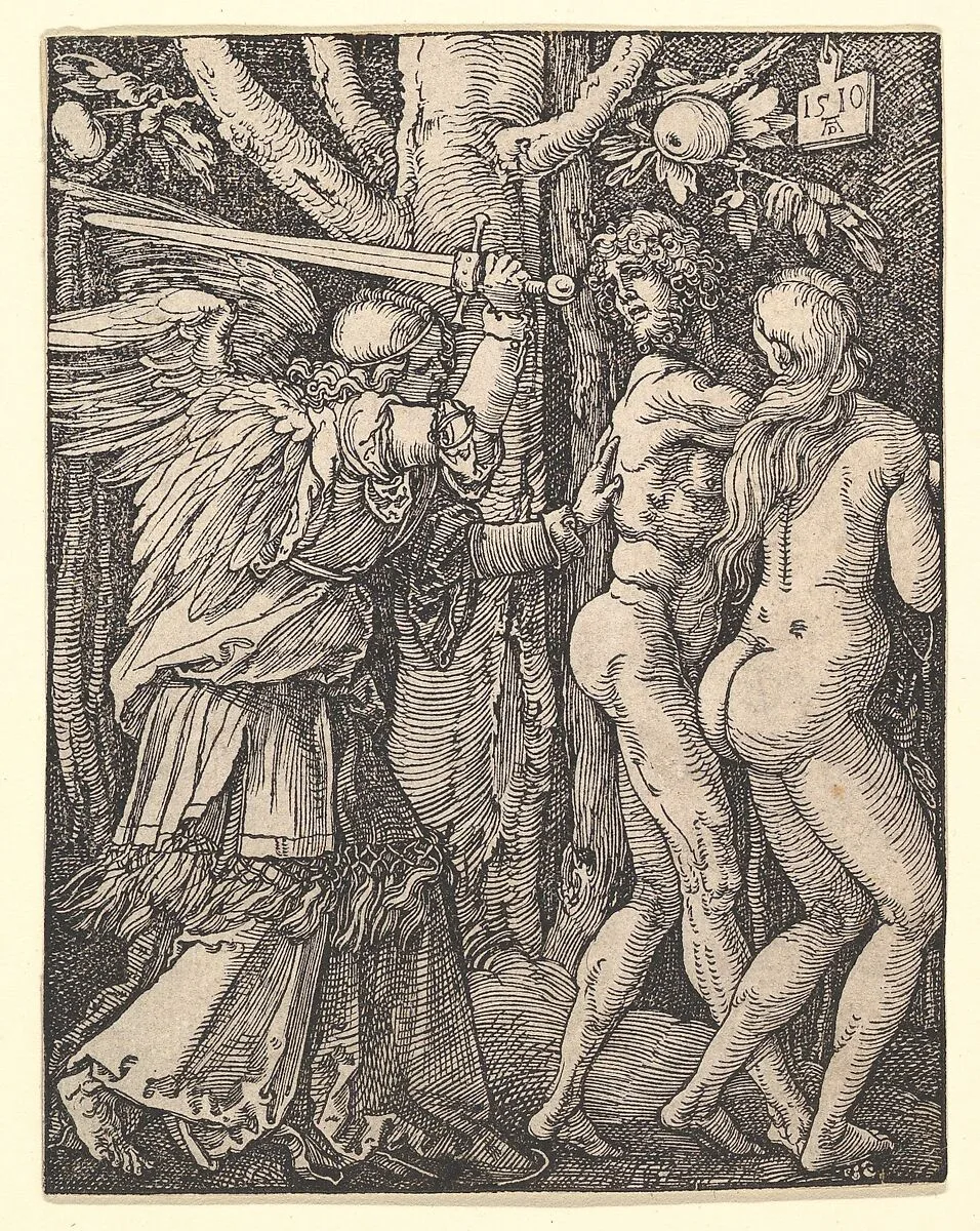 The Expulsion from Paradise, from "The Small Passion" — Albrecht Dürer