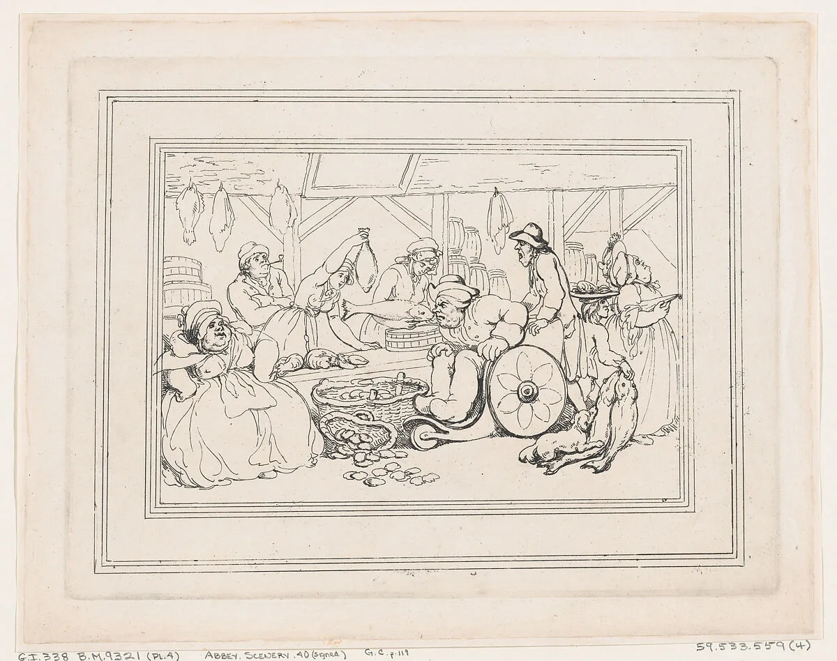 Comforts of Bath, Plate 4 — Thomas Rowlandson