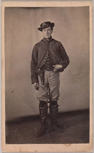 [Union Cavalry Soldier with Pistol in Holster]