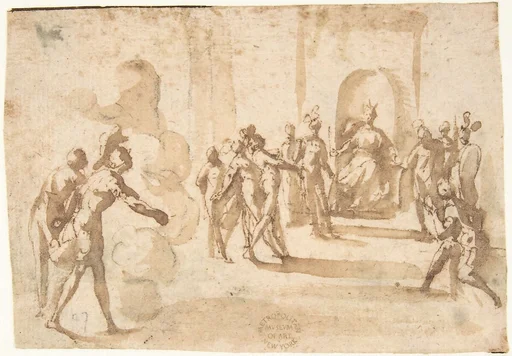 Aeneas and Achates Entering Dido's Palace in a Cloud