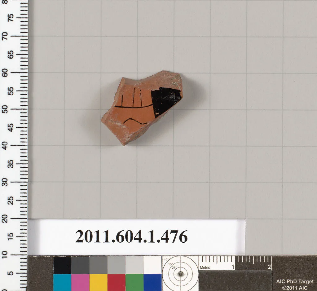 Terracotta fragment of a kylix (drinking cup) — Unknown