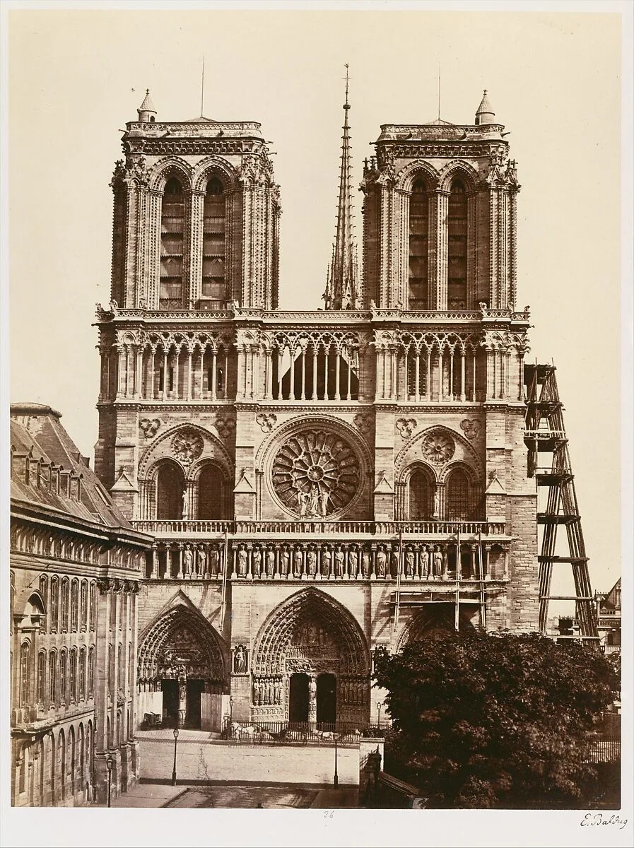 Notre-Dame (façade) — Edouard Baldus