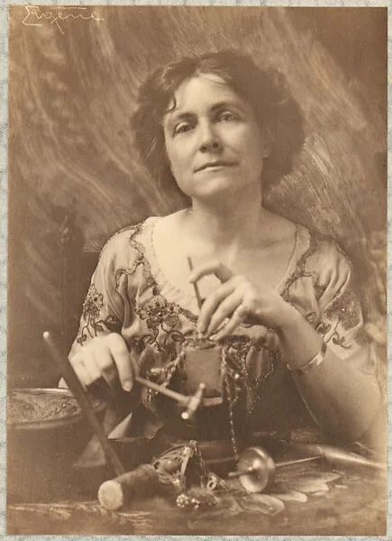 Miss Lilian C. Wiver in Her Workshop — Frank Eugene