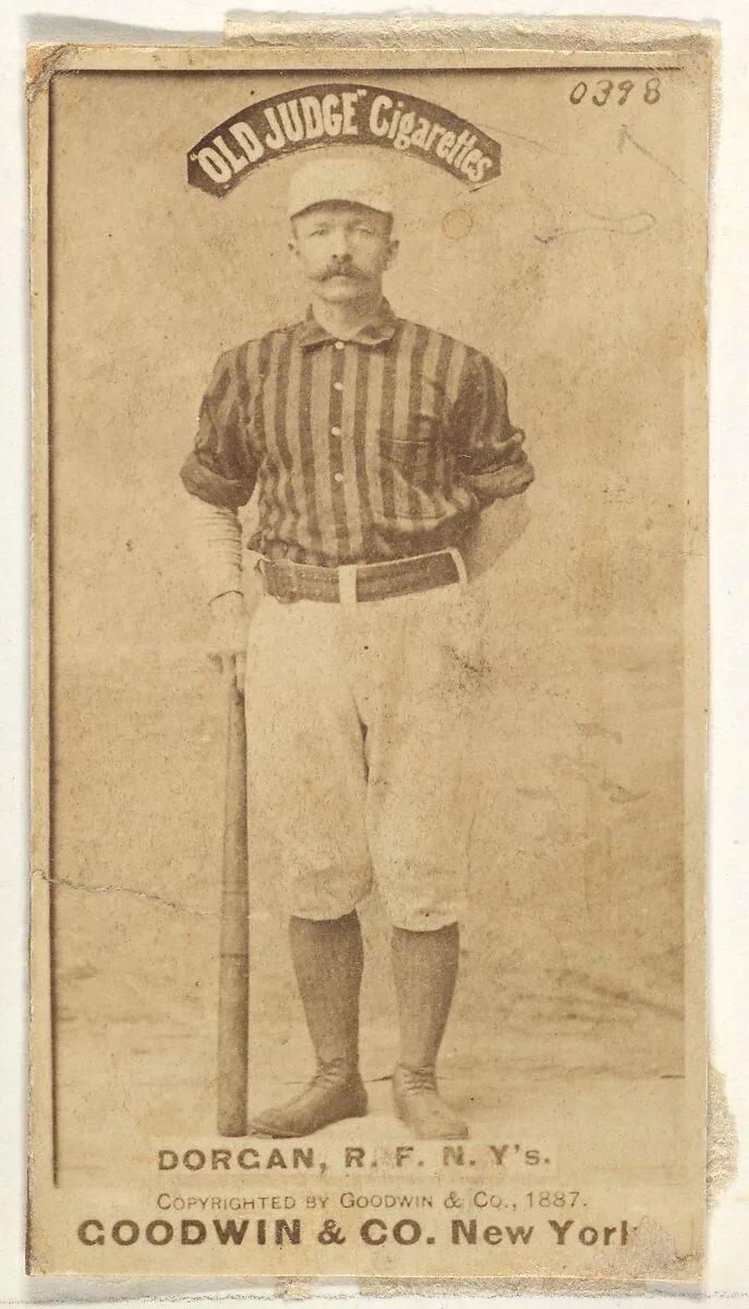 Michael Cornelius Dorgan, Right Field, New York, from the Old Judge series (N172) for Old Judge Cigarettes — Goodwin & Company