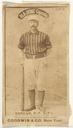 Michael Cornelius Dorgan, Right Field, New York, from the Old Judge series (N172) for Old Judge Cigarettes