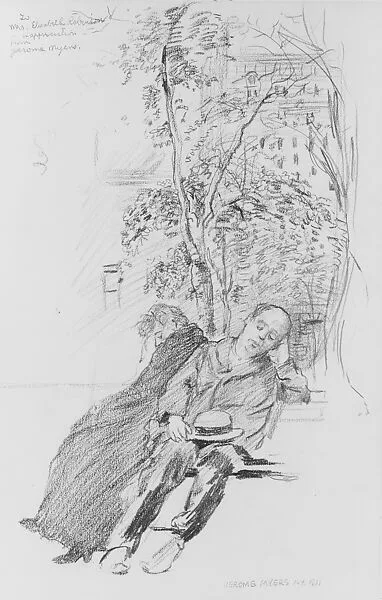 Two Figures in a Park — Jerome Myers