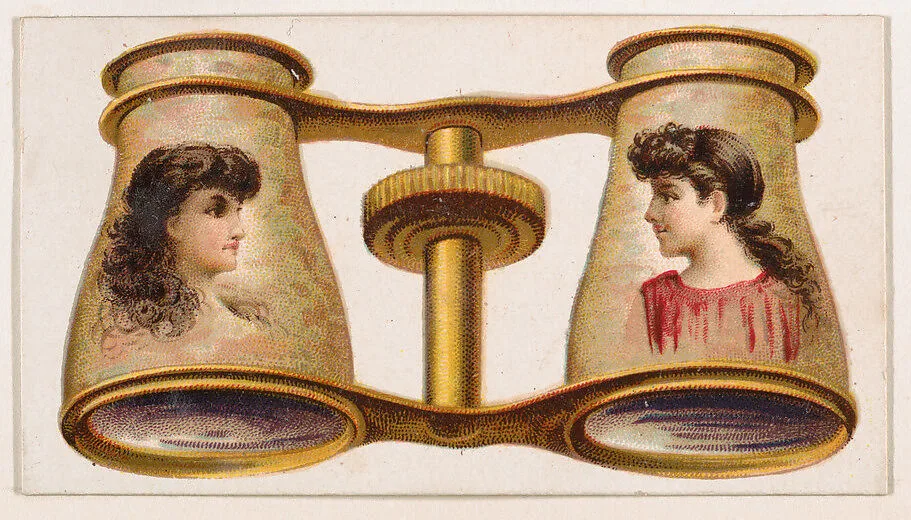 Opera glasses, from the Novelties series (N228, Type 5) issued by Kinney Bros. — Kinney Brothers Tobacco Company