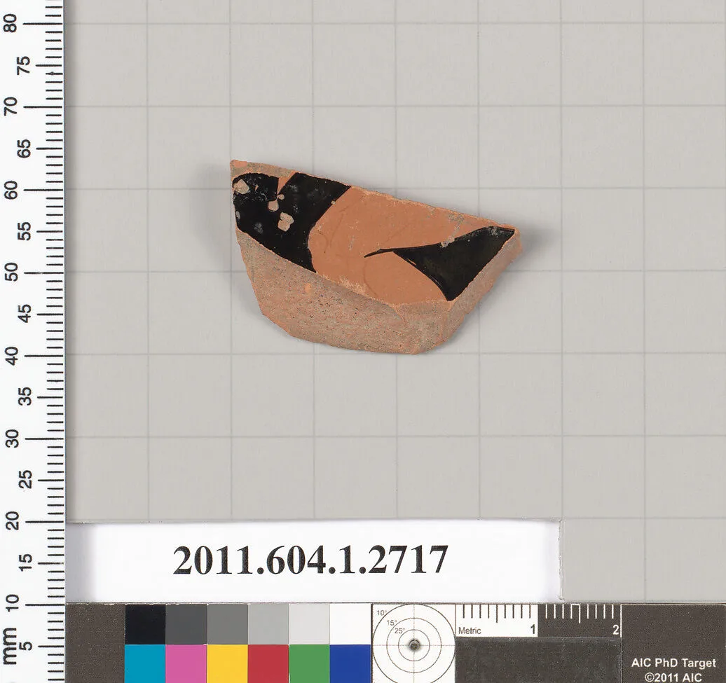 Terracotta fragment of a kylix (drinking cup) — Unknown