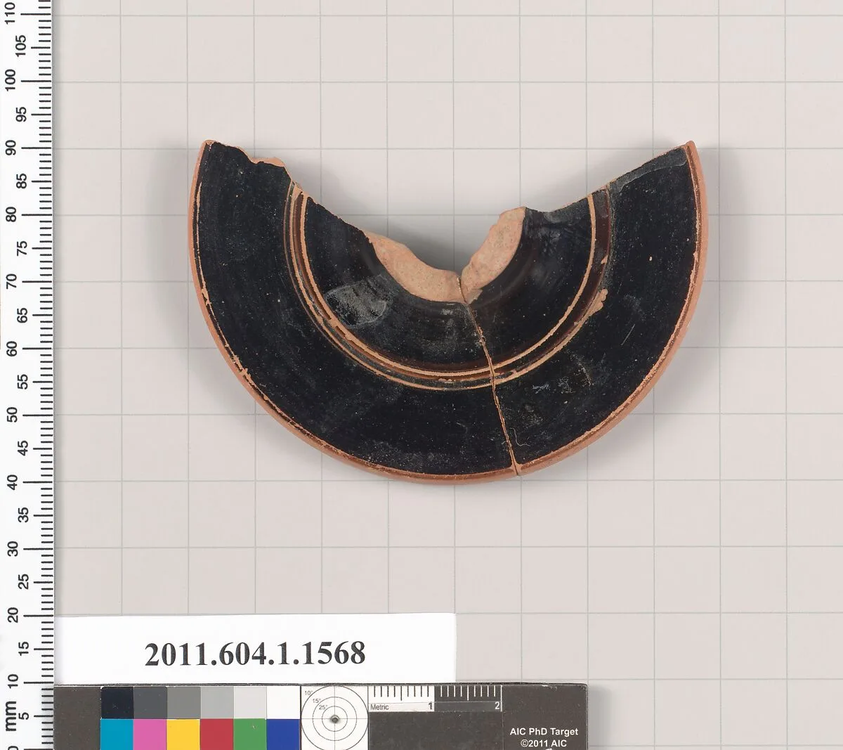 Terracotta fragment of a kylix (drinking cup) — Unknown