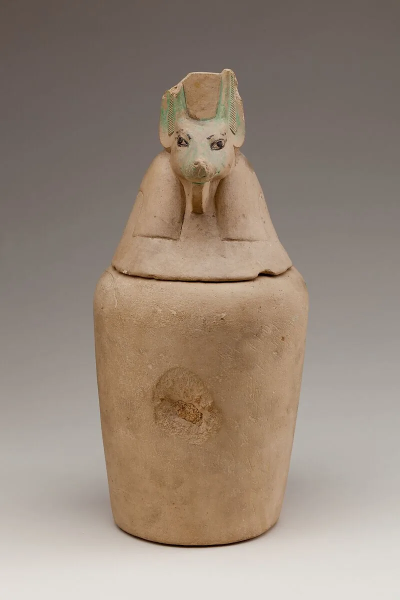 Canopic Jar Representing the Deity Duamutef — Unknown