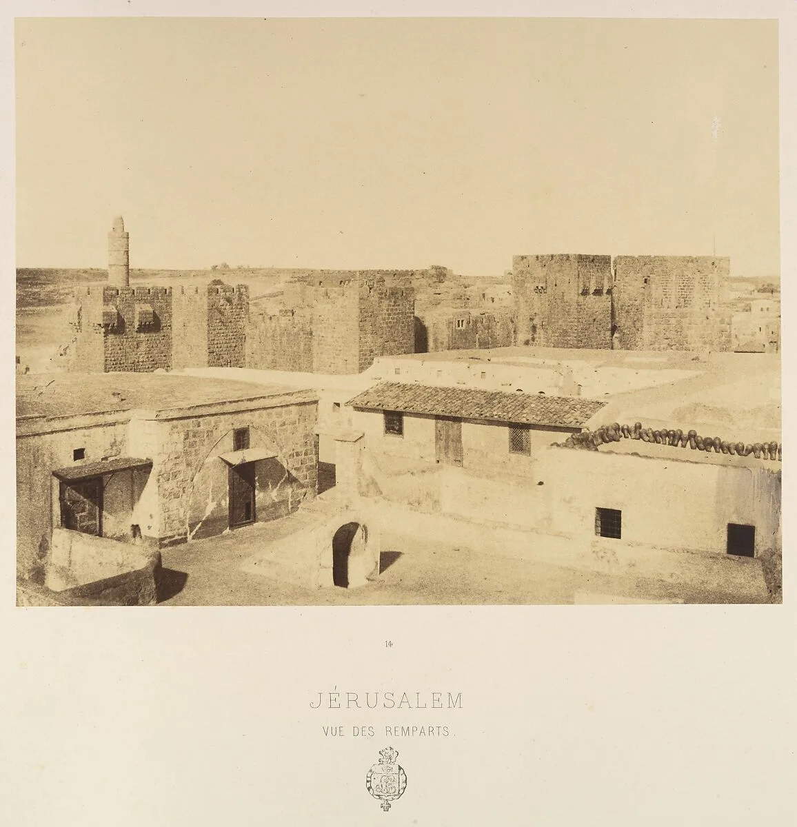 Jérusalem. Vue des Remparts. — J. Blondeau et Antonin|Louis de Clercq|H. Jannin