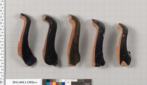 Terracotta fragments of kylikes (drinking cups)