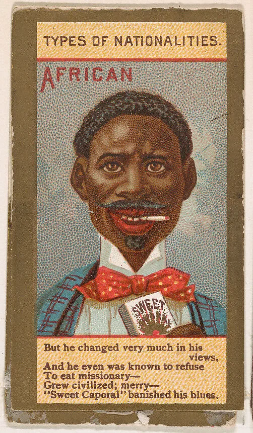 African, from Types of Nationalities (N240) issued by Kinney Bros. — Kinney Brothers Tobacco Company