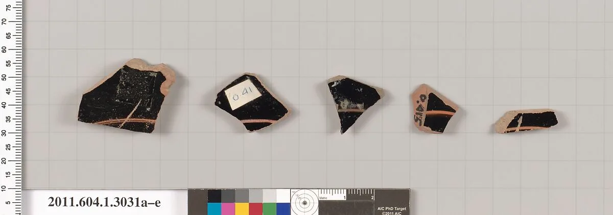 Terracotta fragments of kylikes (drinking cups) — Unknown
