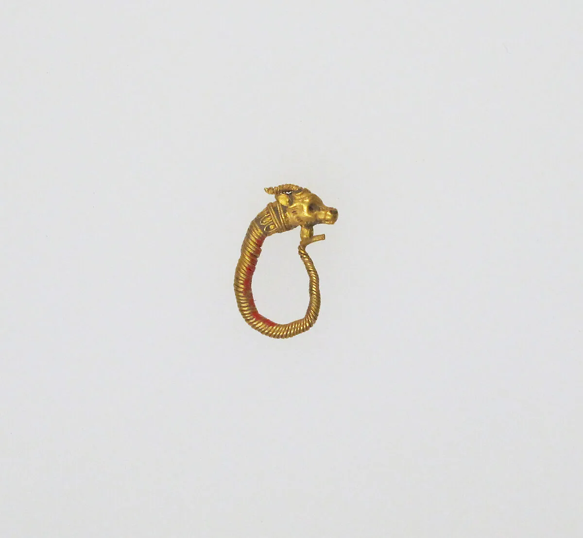 Earring with head of a goat — Unknown