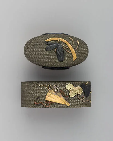 Sword-Hilt Collar and Pommel (Fuchigashira) — Unknown