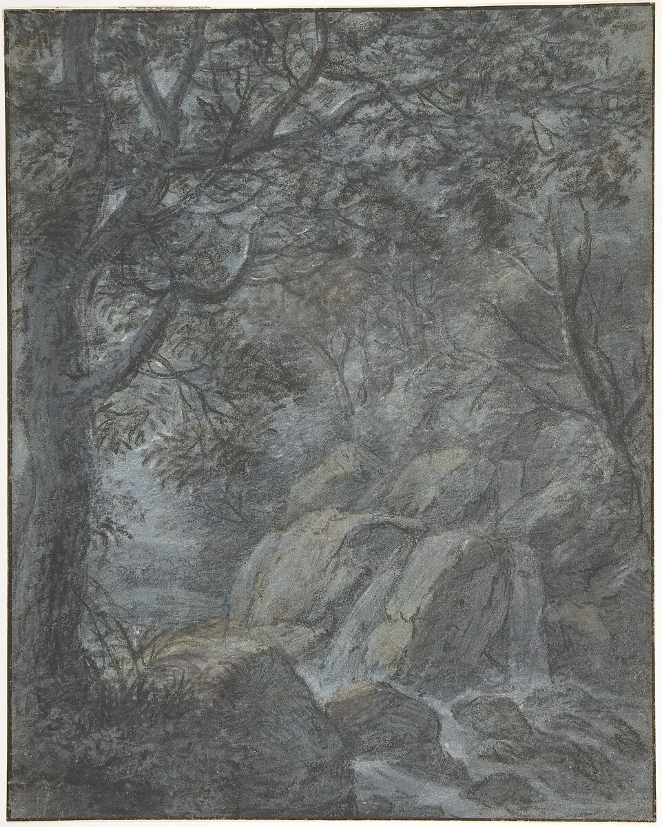 River Landscape with Mountain Stream — Anthonie Waterloo