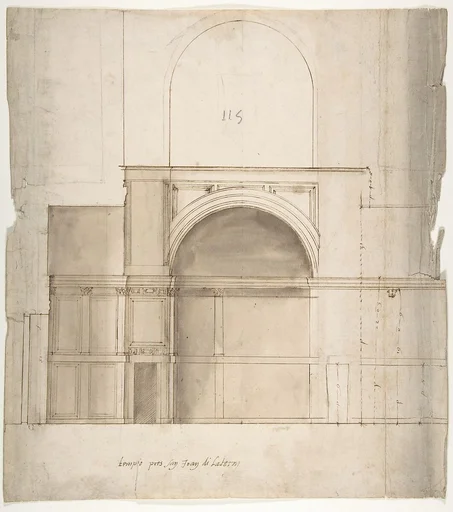 S. Giovanni Laterno, Oratorio della Santa Croce, section (recto) blank (verso)