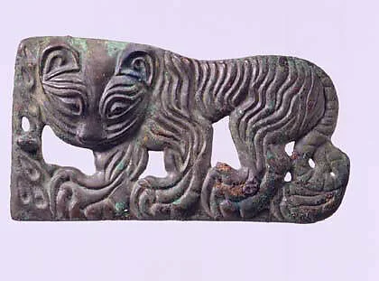 公元三世紀  虎形帶扣|Belt buckle with walking tiger