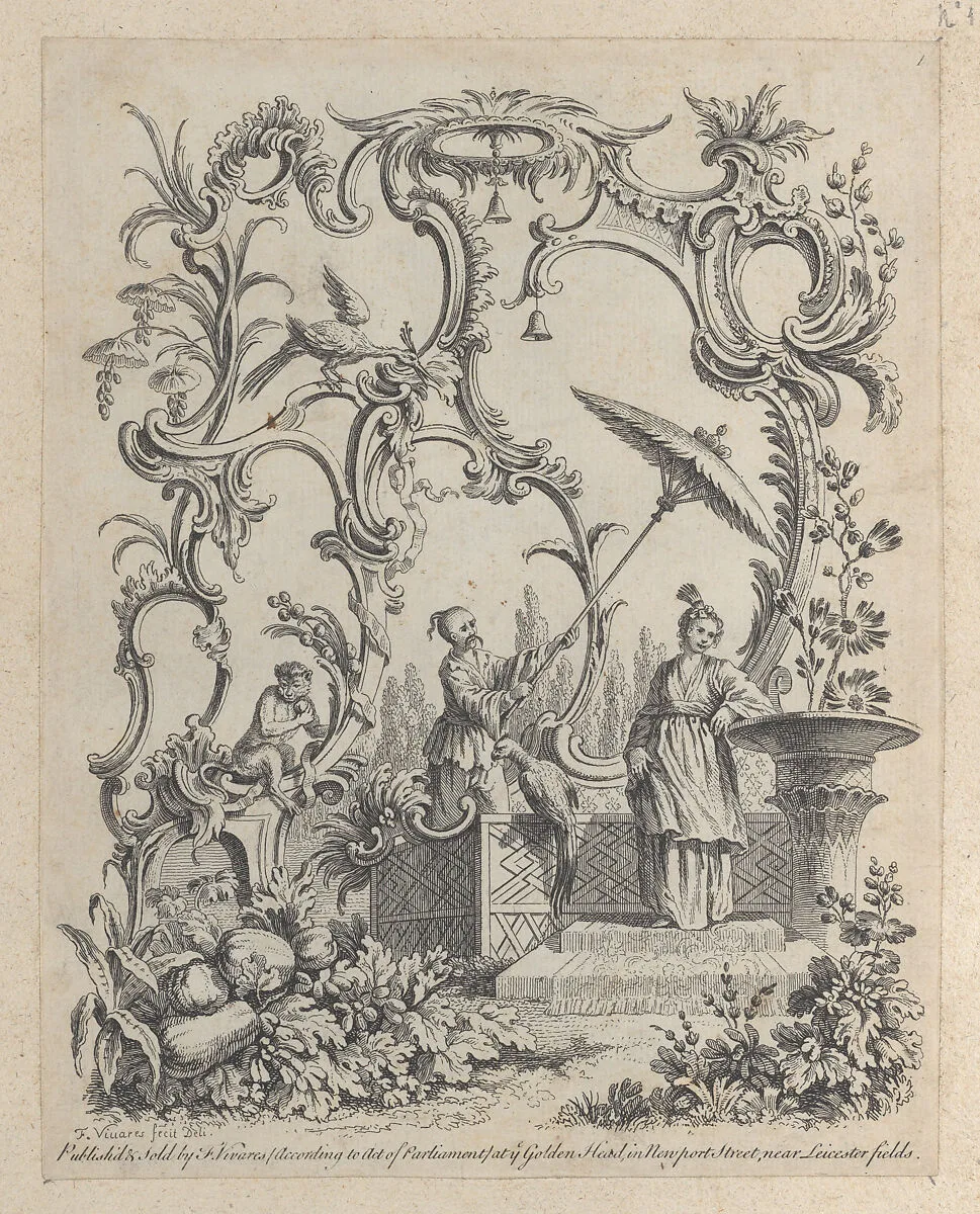 Ornaments Chinois (Bound Collection of Chinoiserie Panels) — Alexis Peyrotte|François Vivares|Juste Aurèle Meissonnier