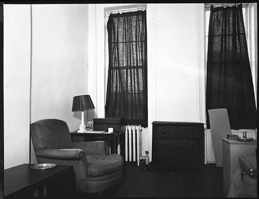 [Living Room of Walker Evans's Apartment, 441 East 92nd Street, New York City]