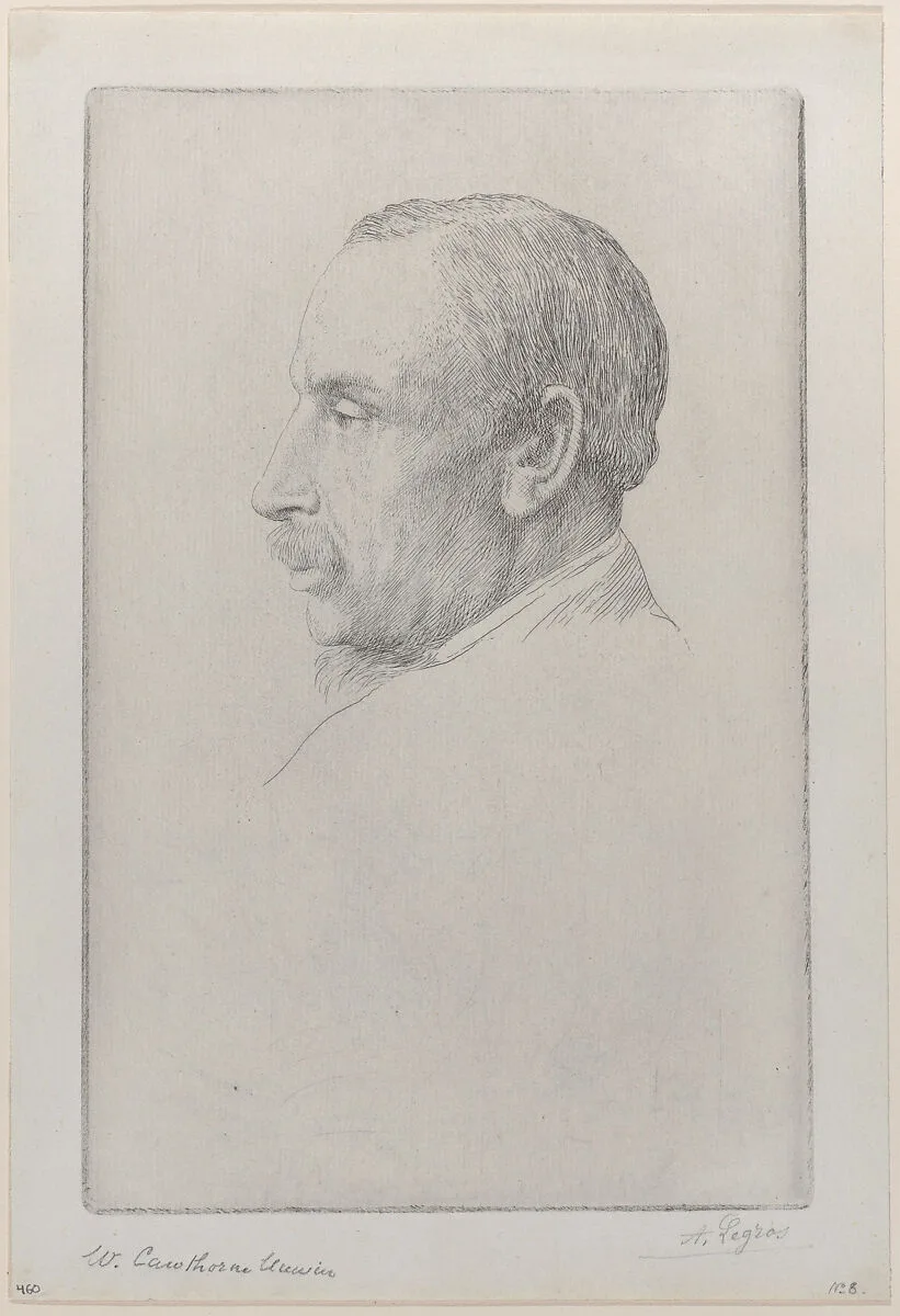 Portrait of William Cawthorne Unwin — William Cawthorne Unwin|Alphonse Legros