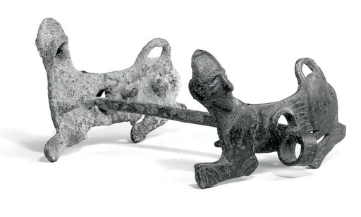 Horse bit with cheekpieces in form of a sphinx