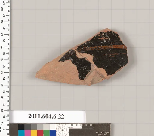 Terracotta fragment of a closed shape