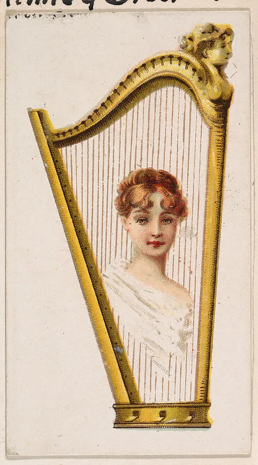 Harp, from the Novelties series (N228, Type 5) issued by Kinney Bros. — Kinney Brothers Tobacco Company