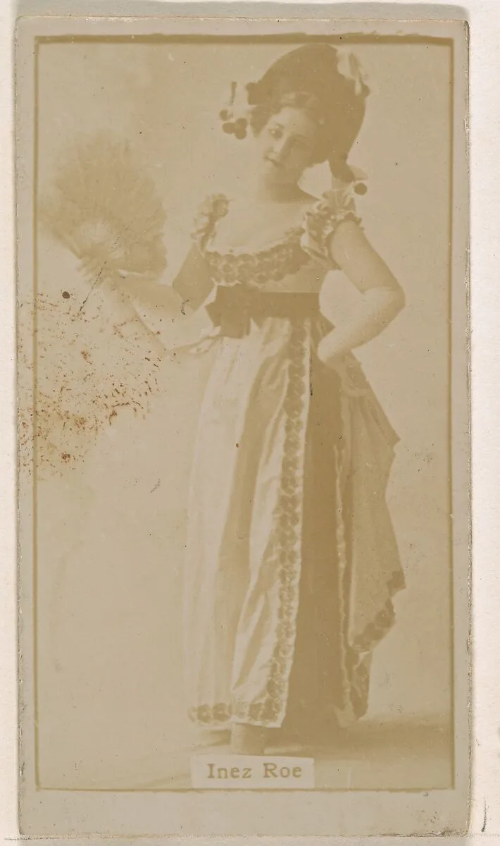 Inez Roe, from the Actresses series (N245) issued by Kinney Brothers to promote Sweet Caporal Cigarettes — Kinney Brothers Tobacco Company
