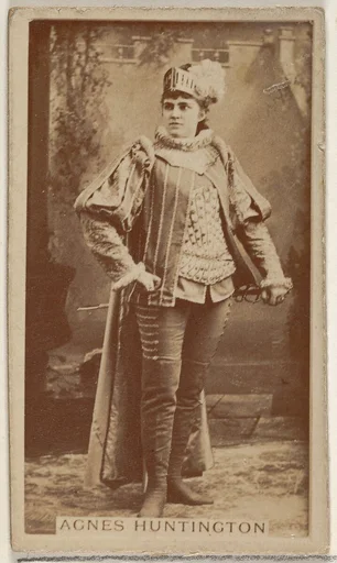 Agnes Huntington, from the Actors and Actresses series (N45, Type 8) for Virginia Brights Cigarettes