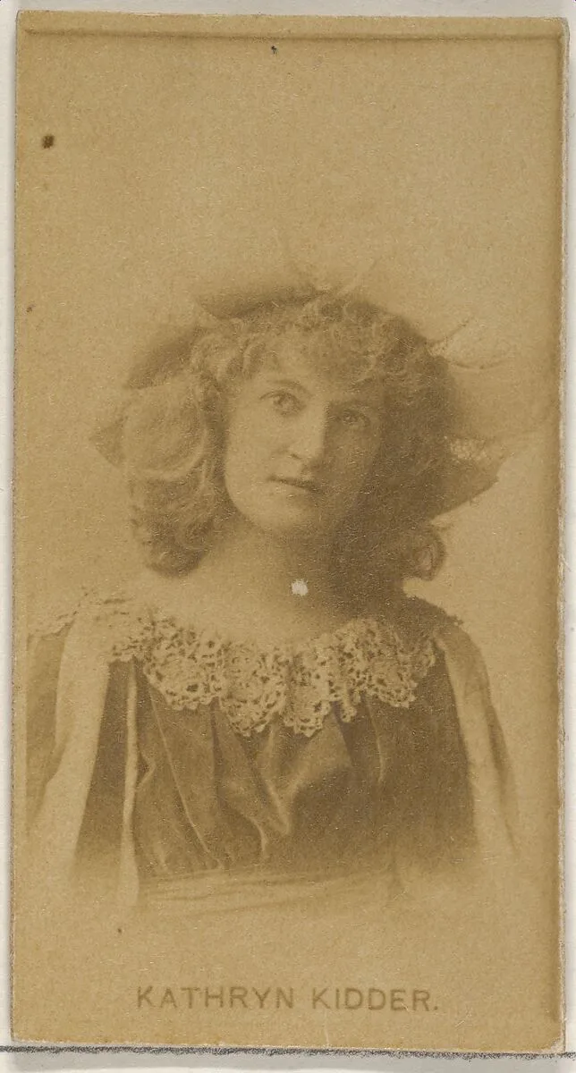 Kathryn Kidder, from the Actors and Actresses series (N45, Type 8) for Virginia Brights Cigarettes — Allen & Ginter