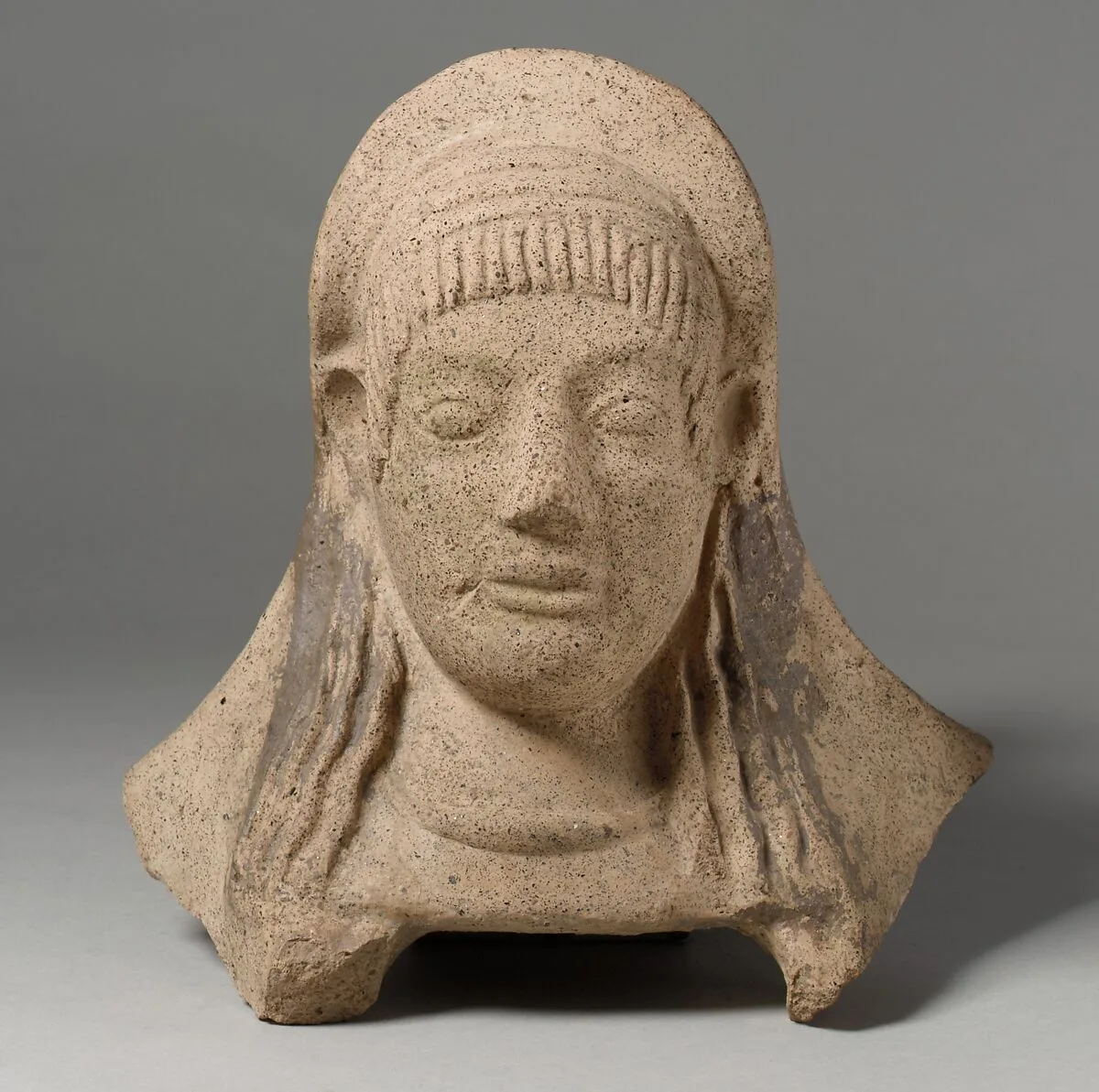 Terracotta protome of a woman — Unknown