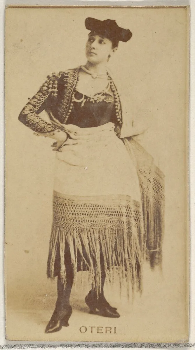 Oteri, from the Actors and Actresses series (N45, Type 8) for Virginia Brights Cigarettes — Allen & Ginter