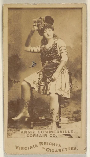Annie Summerville, Corsair Co., from the Actors and Actresses series (N45, Type 1) for Virginia Brights Cigarettes
