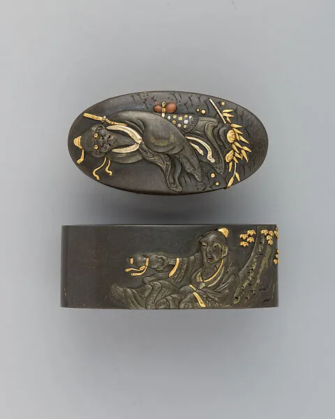 Sword-Hilt Collar and Pommel (Fuchigashira) — Unknown