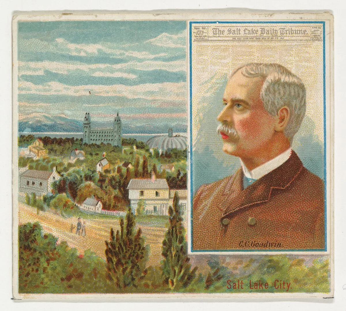 G.C. Goodwin, The Salt Lake City Tribune, from the American Editors series (N35) for Allen & Ginter Cigarettes — Allen & Ginter