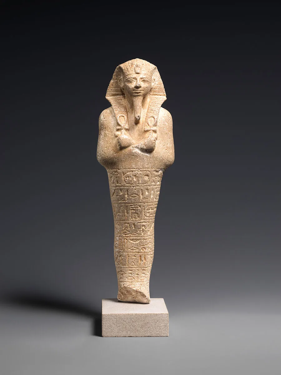 Shabti of Amenhotep II Holding Two Ankhs — Unknown