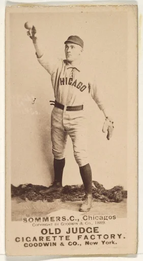 Sommers, Catcher, Chicago, from the Old Judge series (N172) for Old Judge Cigarettes