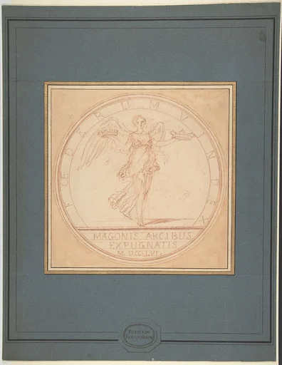Design for medal commemorating the capture of Port Mahon
