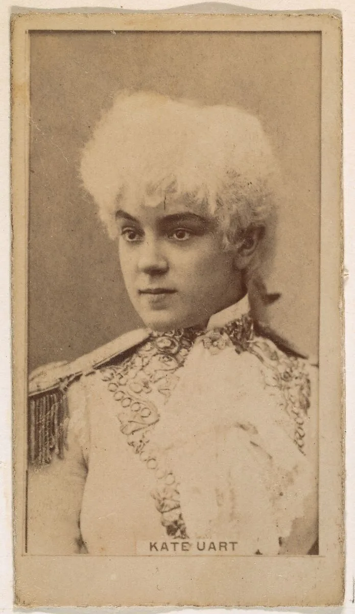 Kate Uart, from the Actresses series (N245) issued by Kinney Brothers to promote Sweet Caporal Cigarettes — Kinney Brothers Tobacco Company