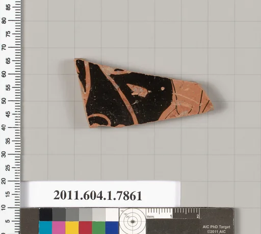 Terracotta fragment of a kylix (drinking cup)