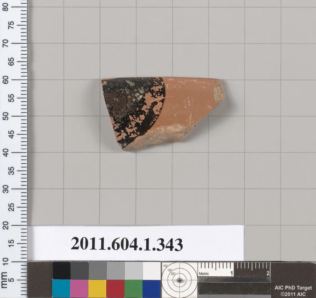 Terracotta rim fragment of a kylix (drinking cup) — Unknown
