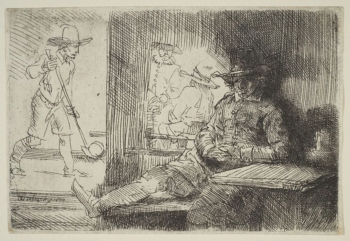 The Golf-Player — Rembrandt (Rembrandt van Rijn)