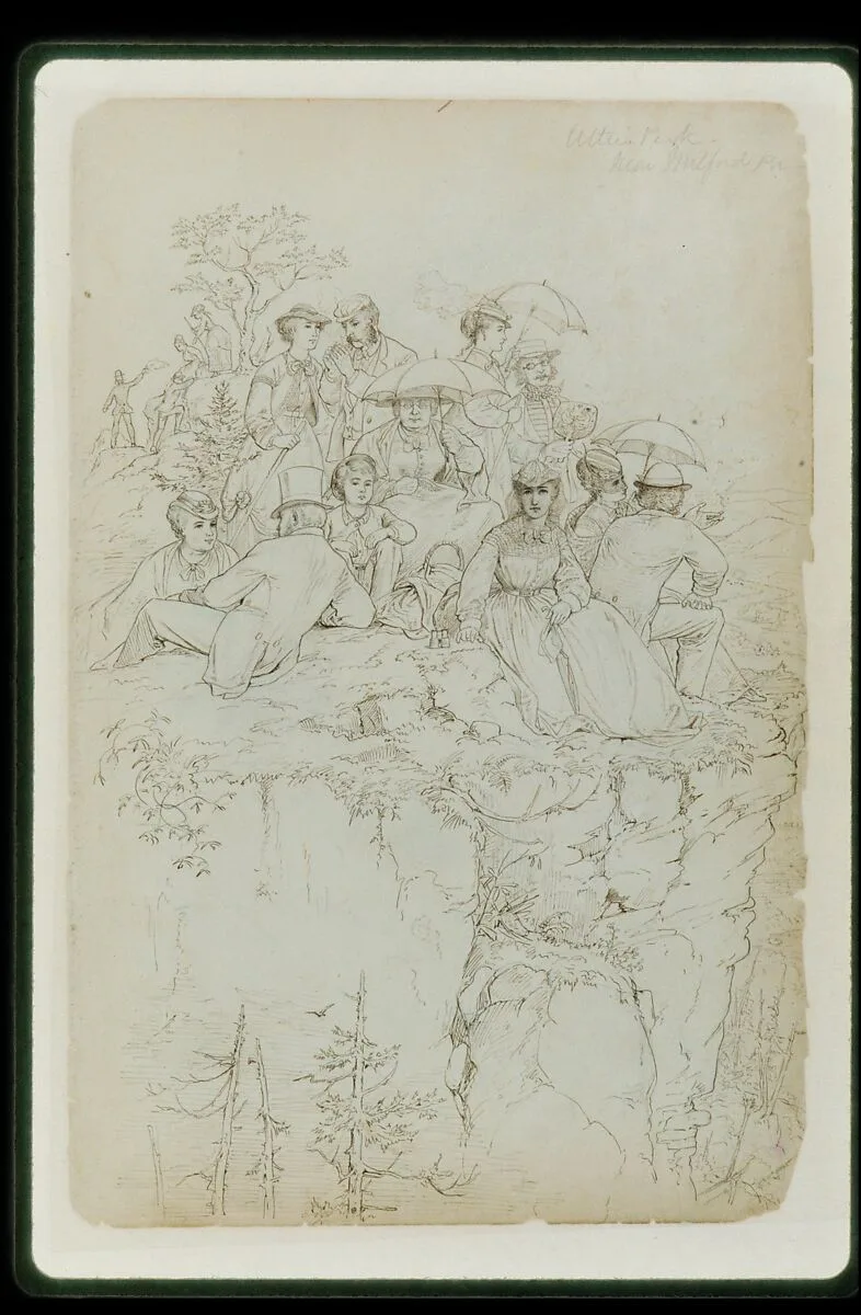 Picnic at Alter's Peak, Near Milford, Pa. — Edmund Birckhead Bensell